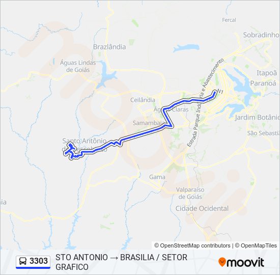 3303 bus Line Map