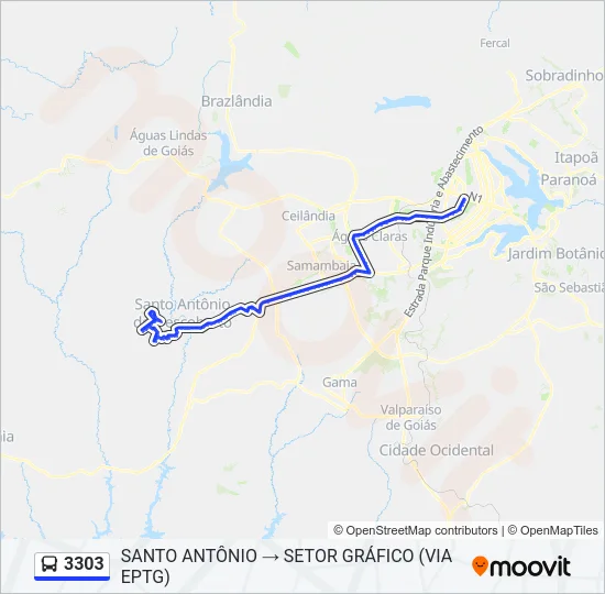 3303 Bus Line Map