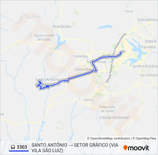 3303 Bus Line Map