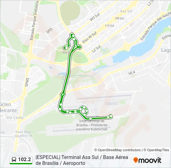 102.2 Bus Line Map