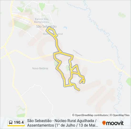 190.4 Bus Line Map