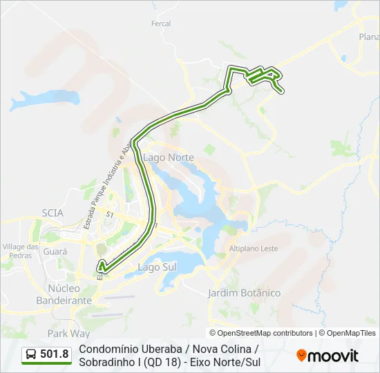 501.8 Bus Line Map