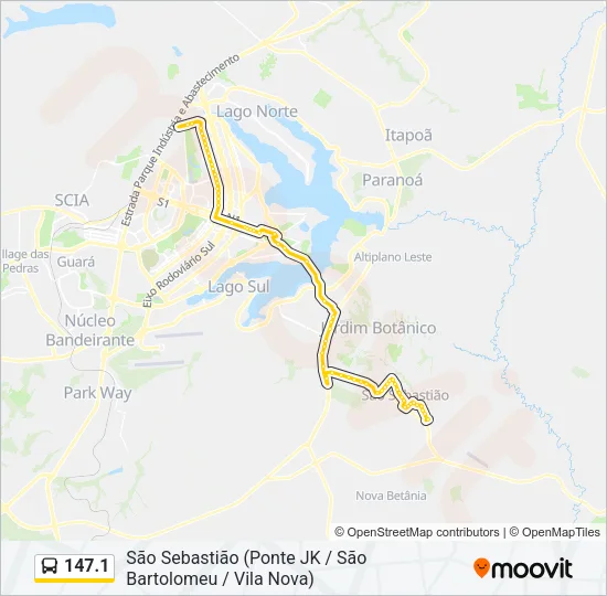 147.1 Bus Line Map