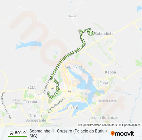 501.9 Bus Line Map