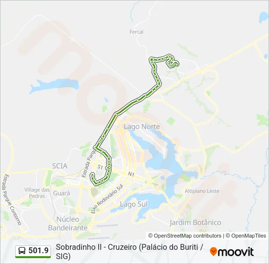 501.9 Bus Line Map