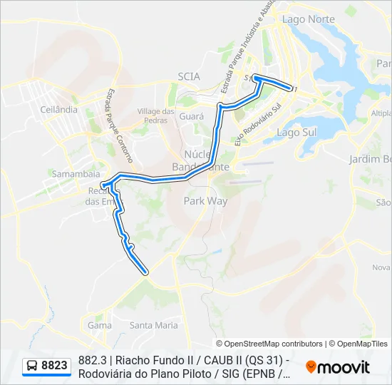 8823 Bus Line Map