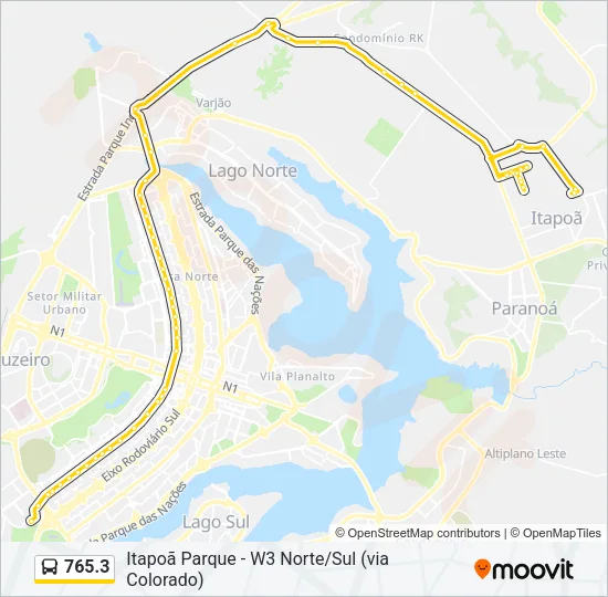 765.3 Bus Line Map