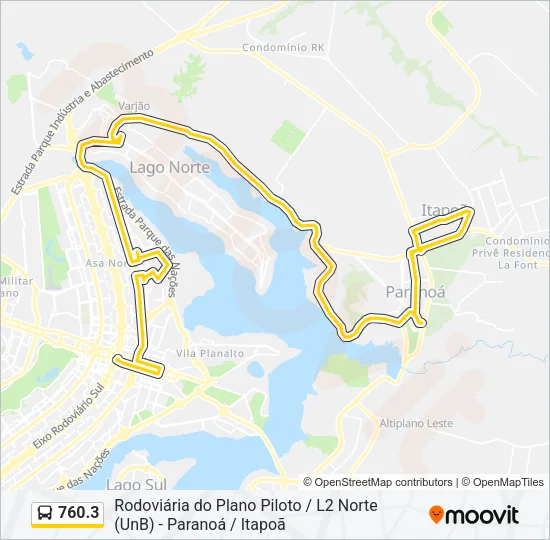 760.3 Bus Line Map