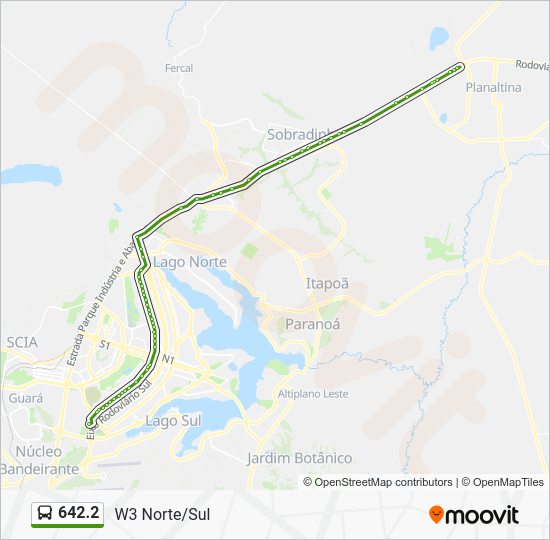 6422 Route: Schedules, Stops & Maps - W3 Norte/Sul (Updated)