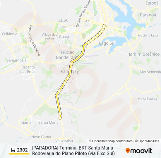 2302 Bus Line Map