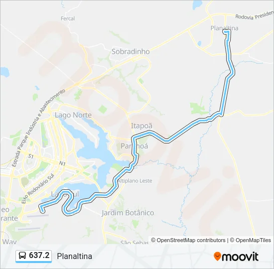 637.2 Bus Line Map
