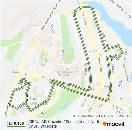 0.168 Bus Line Map