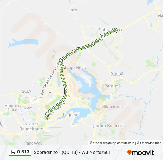 0.513 Bus Line Map