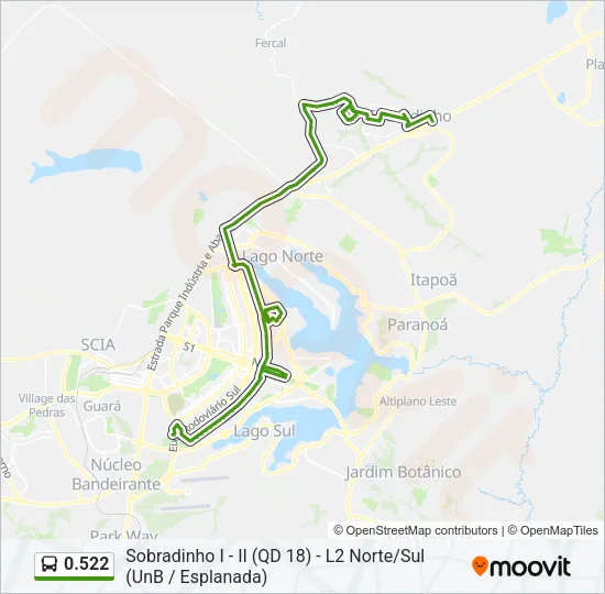 0.522 Bus Line Map