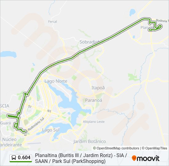 Mapa de 0.604 de autobús