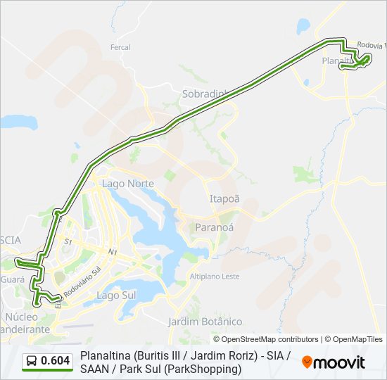 Mapa de 0.604 de autobús