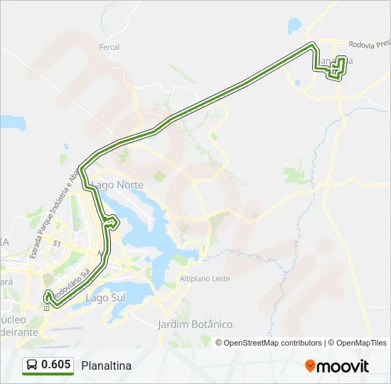 0.605 Bus Line Map