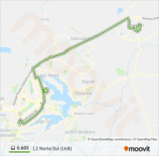 0.605 Bus Line Map