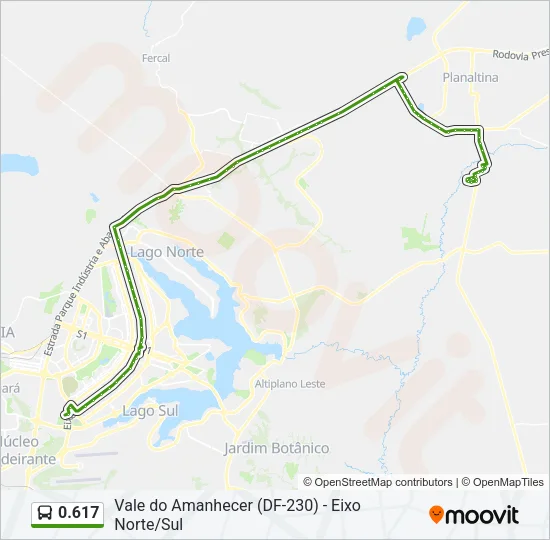 0.617 Bus Line Map