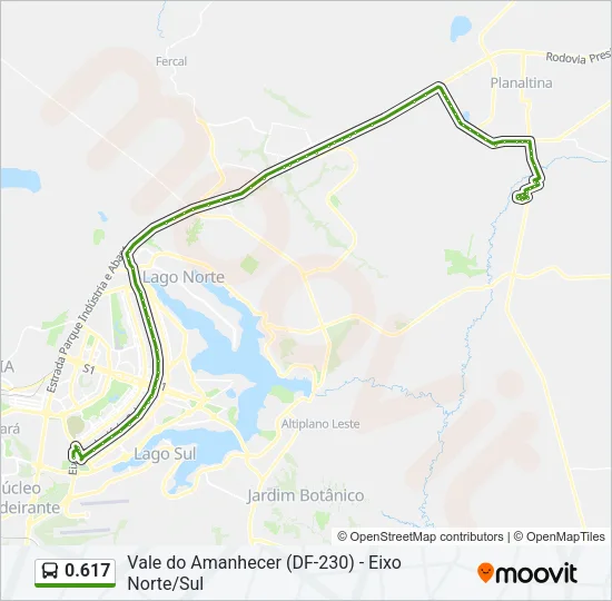 0.617 Bus Line Map