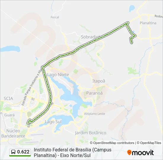 0.622 Bus Line Map
