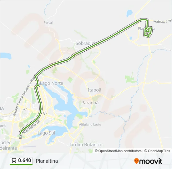 0.640 Bus Line Map