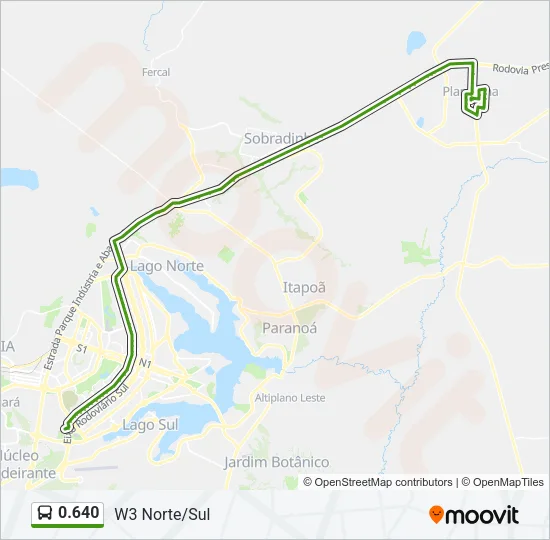 0.640 Bus Line Map