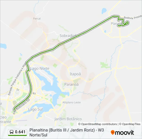 0.641 Bus Line Map