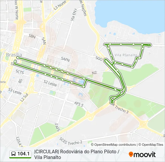 104.1 Bus Line Map