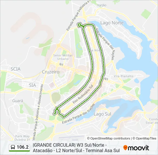 106.2 Bus Line Map