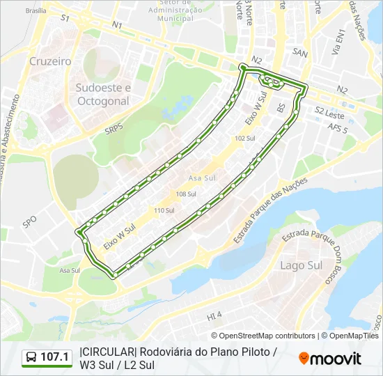 107.1 Bus Line Map