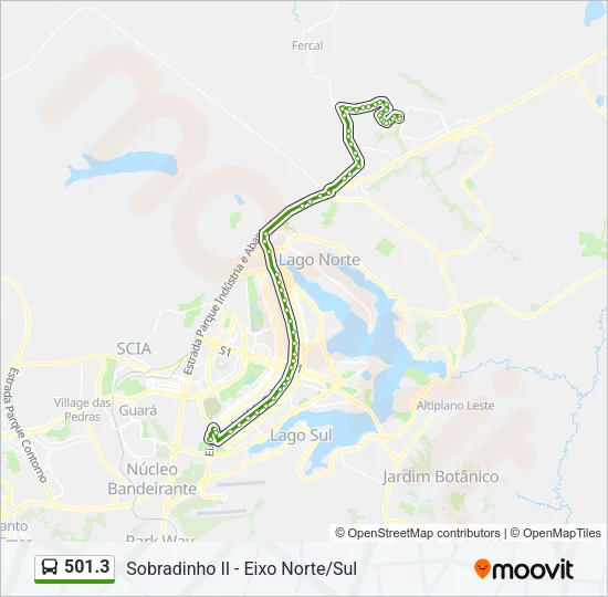 501.3 Bus Line Map