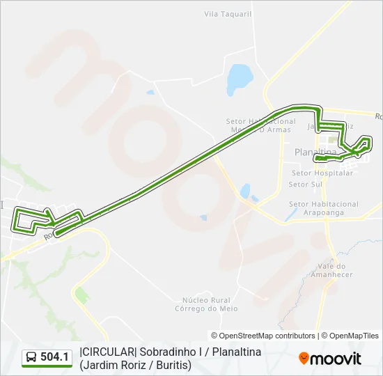 504.1 Bus Line Map