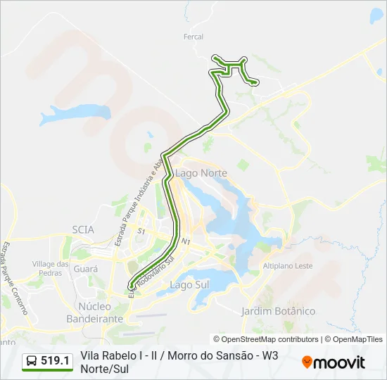 519.1 Bus Line Map