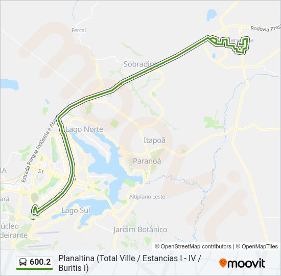 600.2 bus Line Map