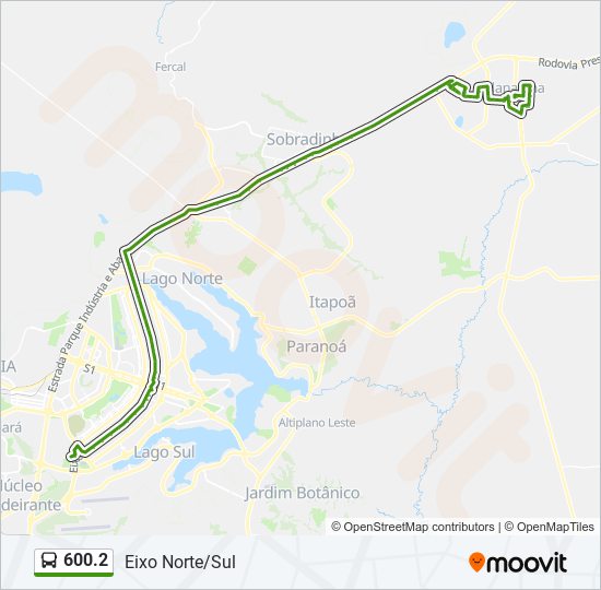 Mapa de 600.2 de autobús