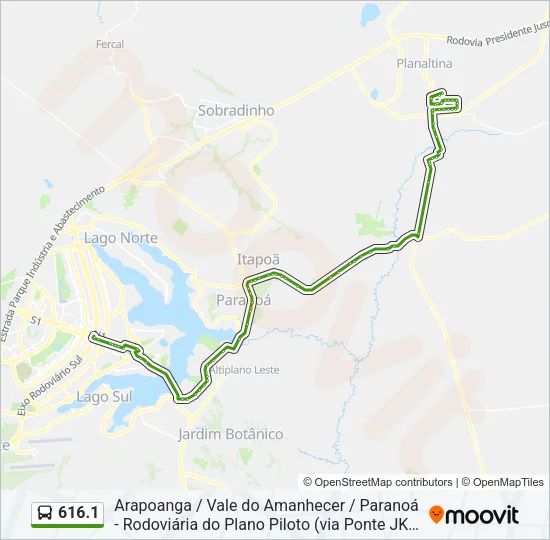 616.1 Bus Line Map