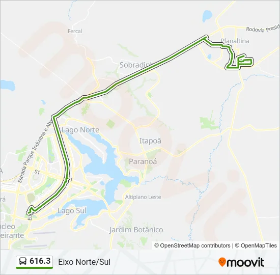 616.3 Bus Line Map