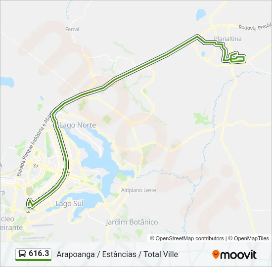 616.3 Bus Line Map