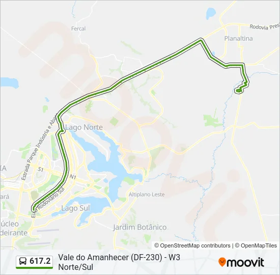 617.2 Bus Line Map