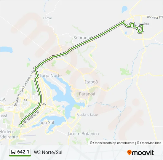 642.1 Bus Line Map