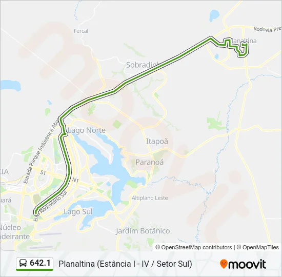 642.1 Bus Line Map