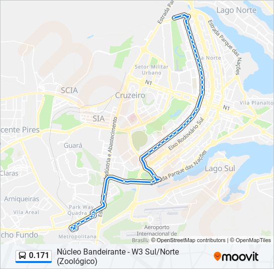 Mapa de 0.171 de autobús