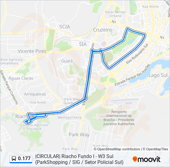Mapa de 0.177 de autobús