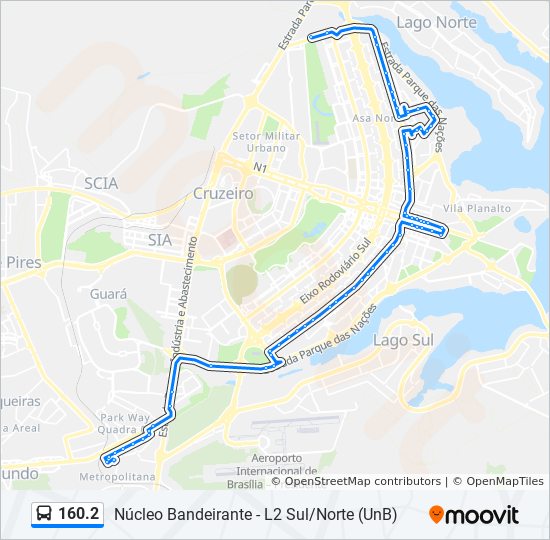 160.2 bus Line Map