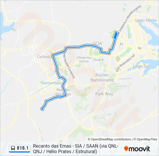818.1 Bus Line Map