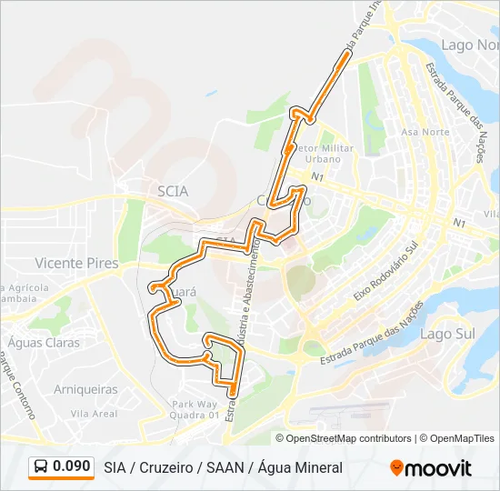 0.090 Bus Line Map