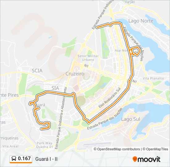 0.167 Bus Line Map
