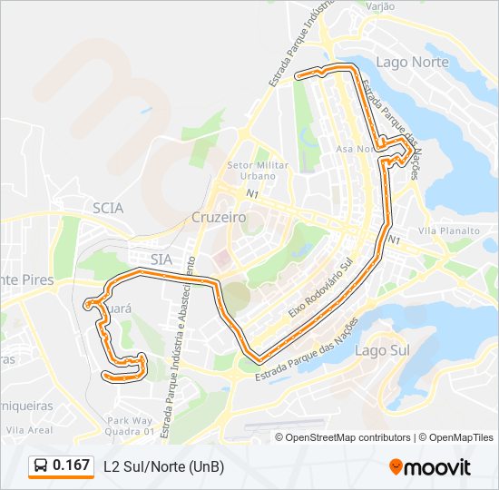 0.167 bus Line Map