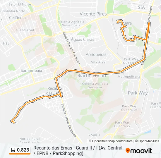 0.823 Bus Line Map